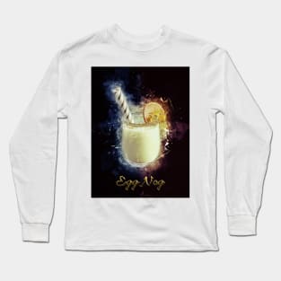 Egg Nog Cocktail Drink Happy Hour Party Long Sleeve T-Shirt